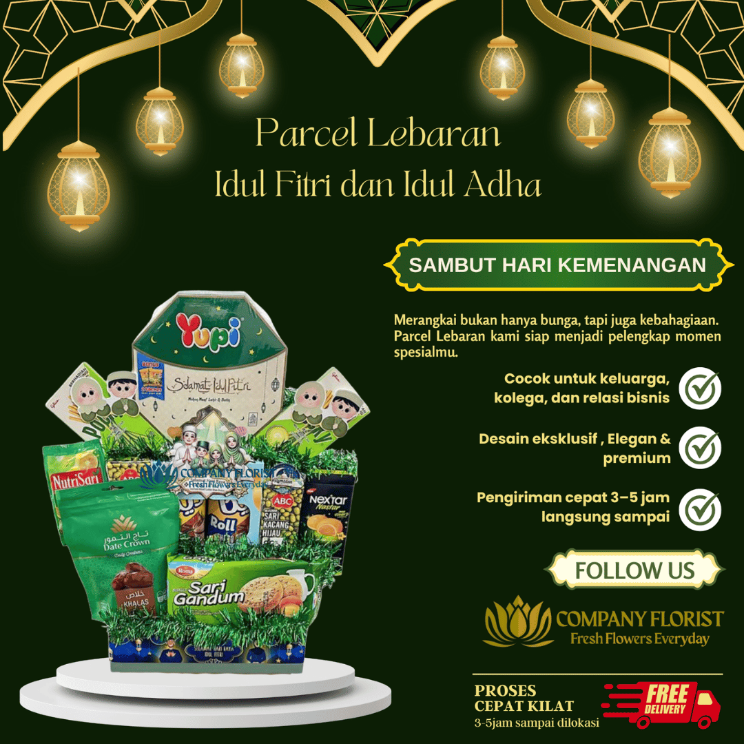 Parcel “Eid Mubarak Selection” – Hadiah Elegan Tanpa Ribet – Company Florist